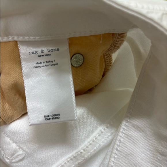 rag & bone Women's Straight Leg Jeans - Cream - Picture 10 of 11